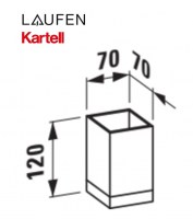 MEDIDAS VASO PORTACEPILLOS KARTELL LAUFEN